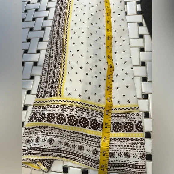 Gray and White Sleeveless Halter Maxi Dress - Picture 8 of 8